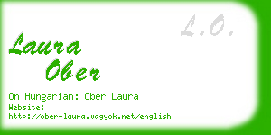 laura ober business card